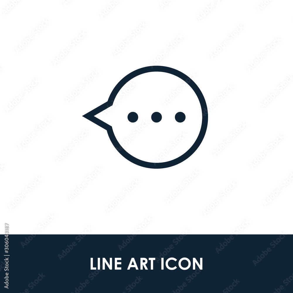 Bubble Chat Illustration Single Icon Design Vector EPS 10 Bubble Chat Illustration Single Icon Design Vector EPS 10