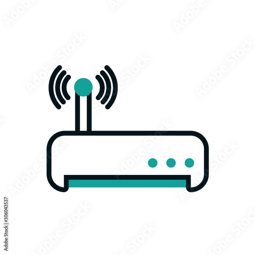 Isolated wifi icon vector design