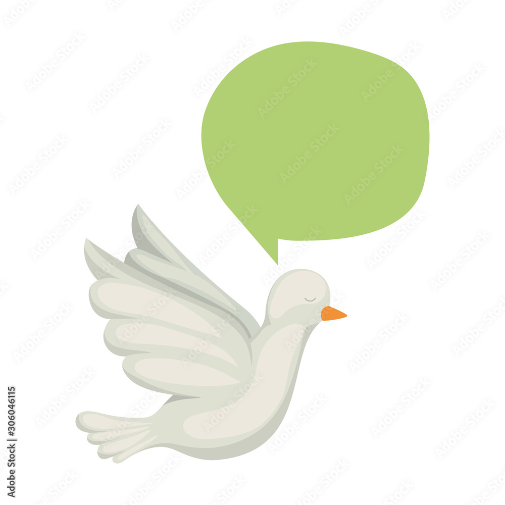Isolated dove bird vector design Isolated dove bird vector design