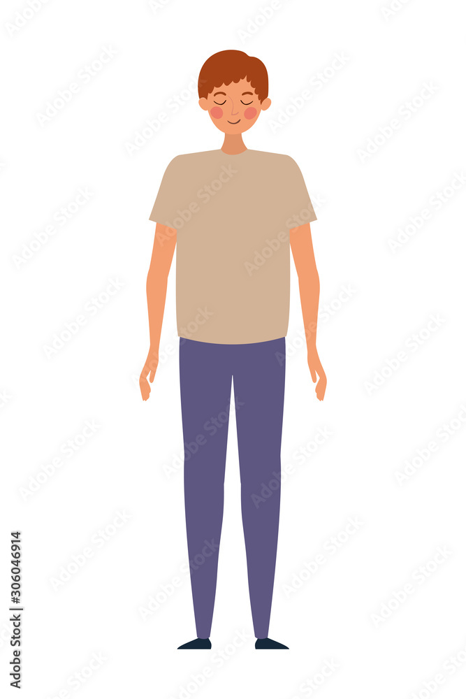 Fototapeta premium Avatar man person vector design