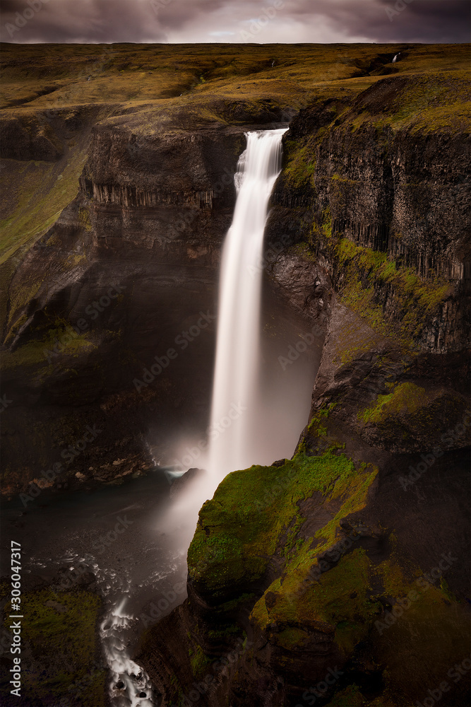 Waterfall Iceland Color