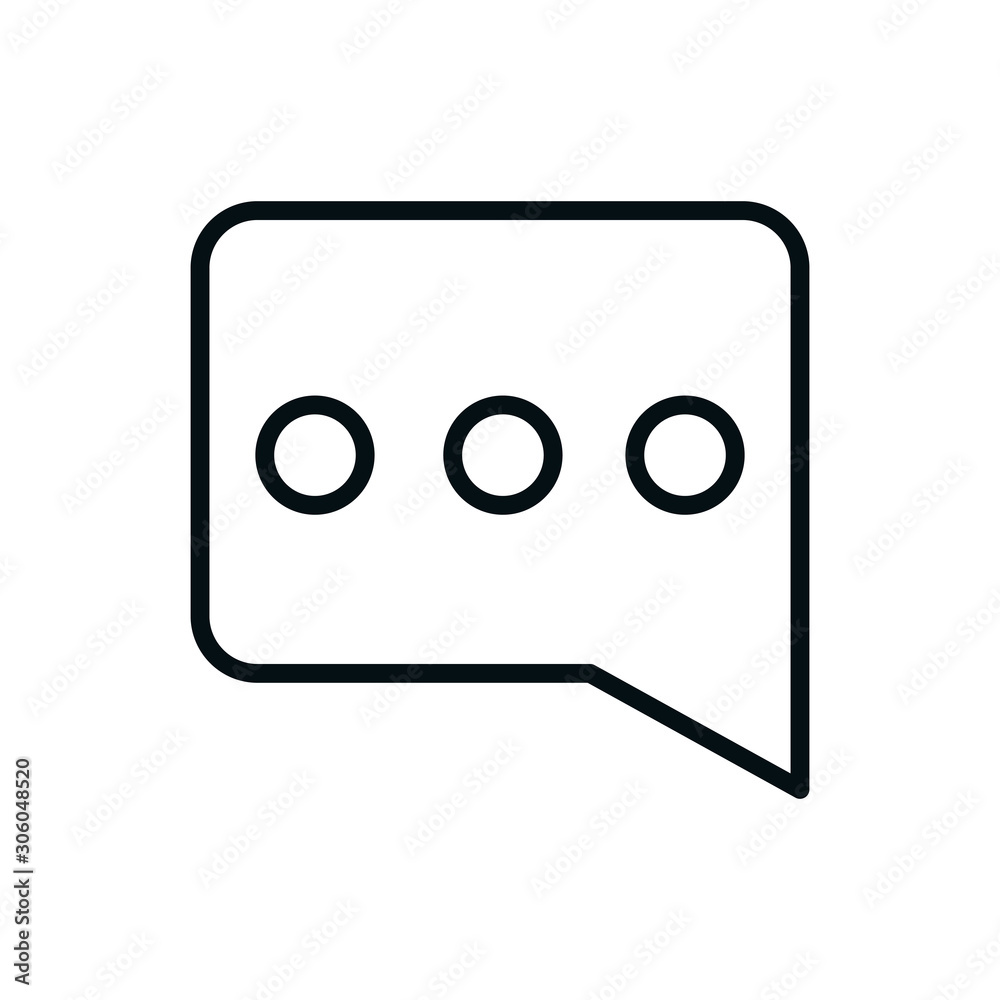 talk bubble message shopping line style talk bubble message shopping line style