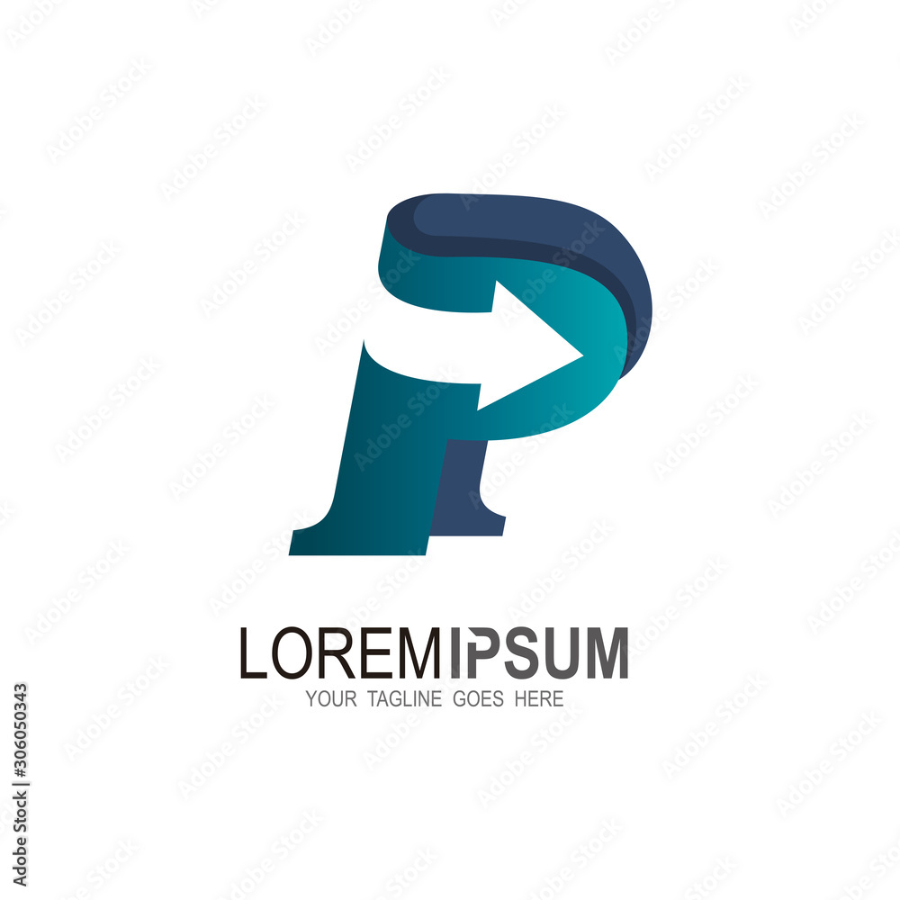 logo letter p, arrow and letter p, letter logo p with the arrow logo for transportation logo letter p, arrow and letter p, letter logo p with the arrow logo for transportation