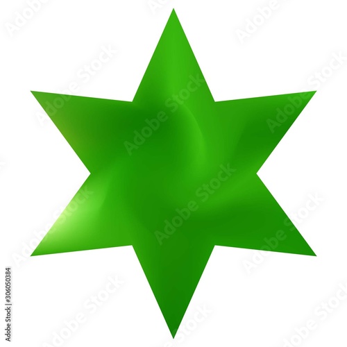 Gradient background in the form of hexagram.