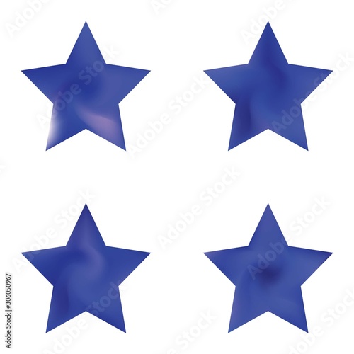 Collection of pentagram colored backgrounds.