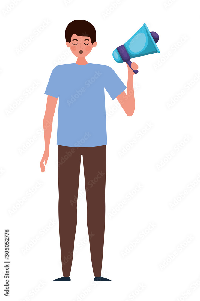 Man protesting for human rights vector design Man protesting for human rights vector design