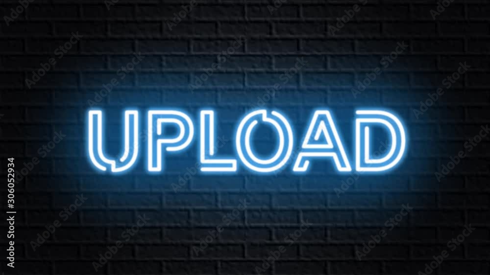 blue neon video animation upload blue neon video animation upload