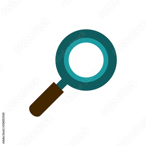 magnifying glass searching business strategy icon