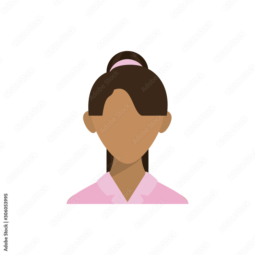 Isolated woman head vector design Isolated woman head vector design