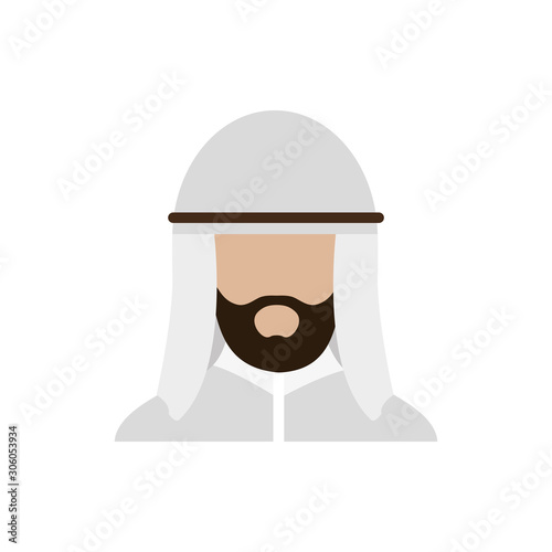 Isolated man head vector design