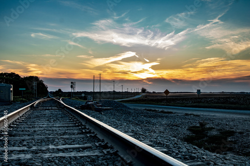 Railroad Tracks at  © Stan Reese