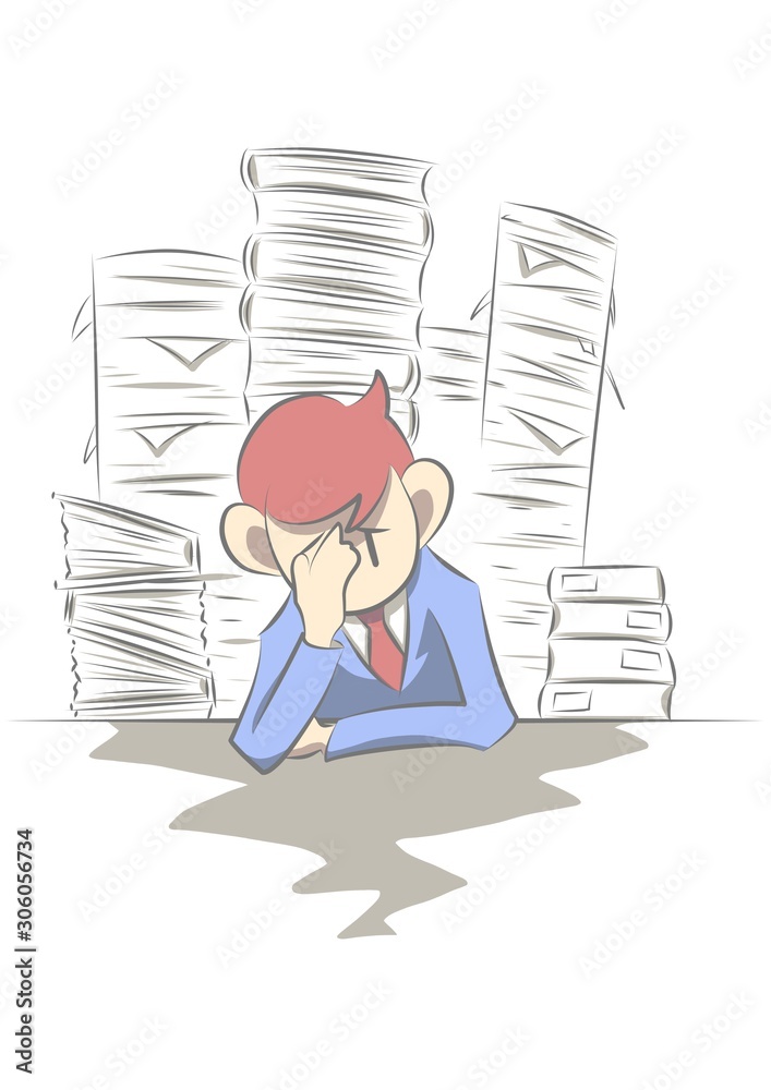 ビジネスマン イラスト 忙しい 過労 残業 ブラック企業 Stock Illustration Adobe Stock ビジネスマン イラスト 忙しい 過労 残業 ブラック企業 Stock Illustration Adobe Stock