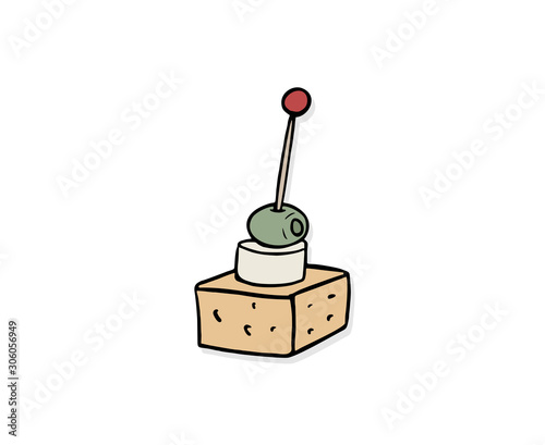 appetizer hand drawing