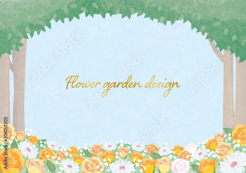 Flower field frame