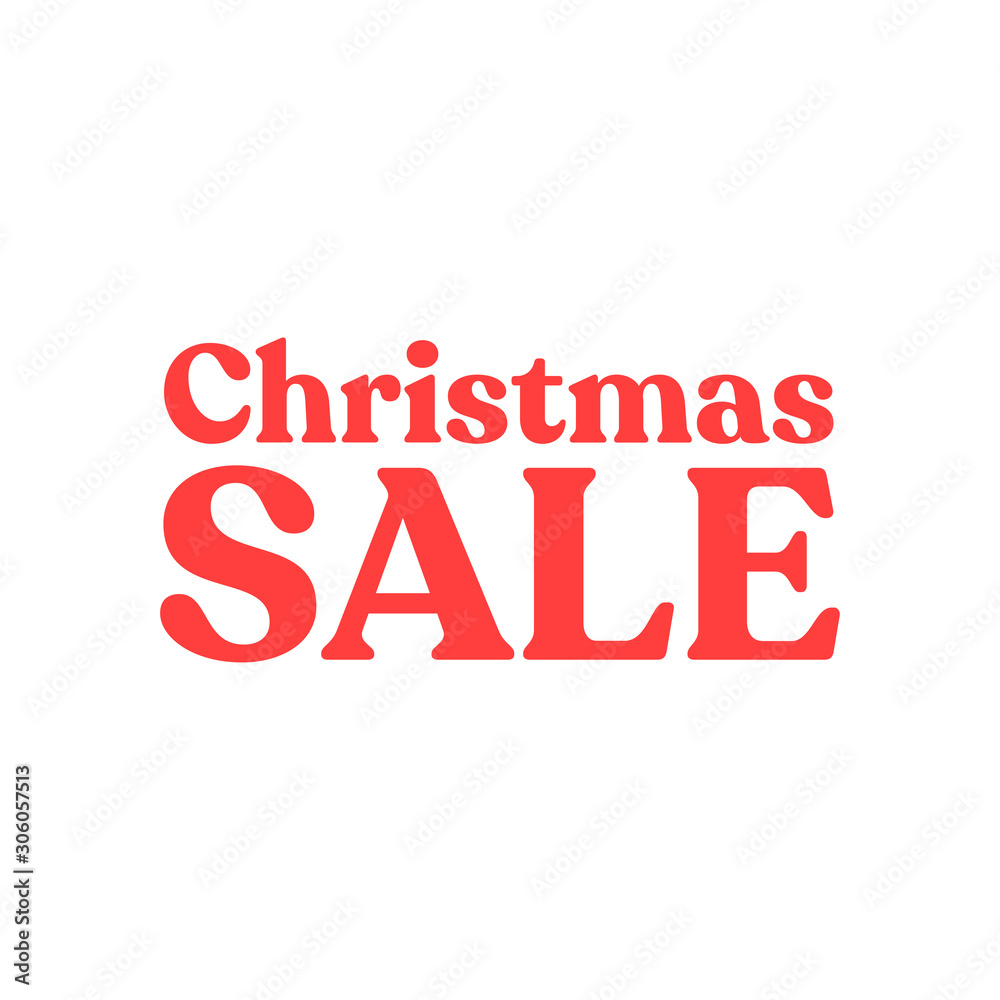 Christmas Sale Season. Xmas design template.