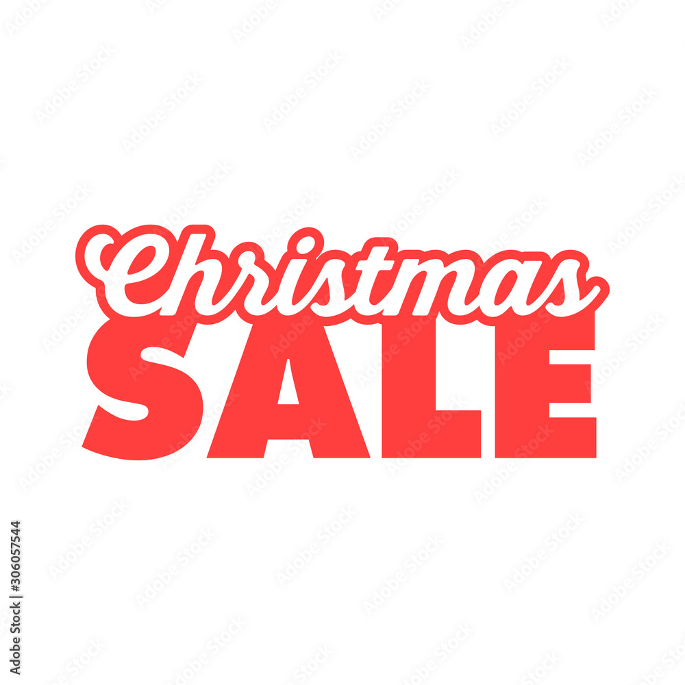 Christmas Sale Season. Xmas design template.