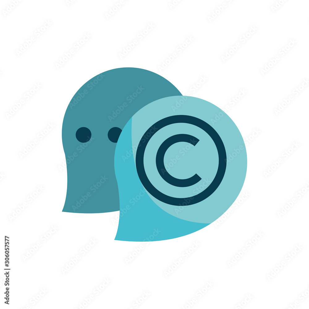 speech bubble message chat property intellectual copyright icon speech bubble message chat property intellectual copyright icon