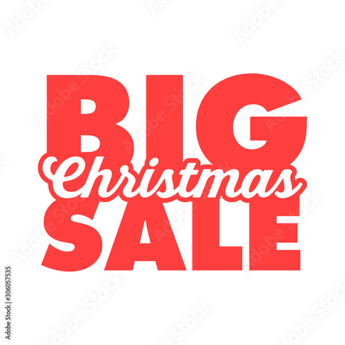 Christmas Sale Season. Xmas design template.