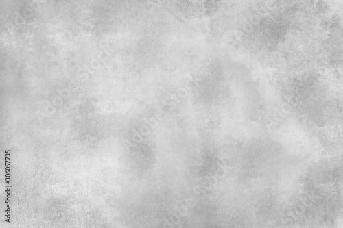 Concrete wall white grey color for background. Old grunge textures with scratches and cracks. White painted cement wall texture.