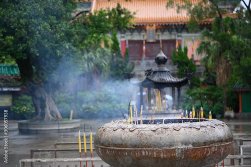 Incense burner in a temple ...