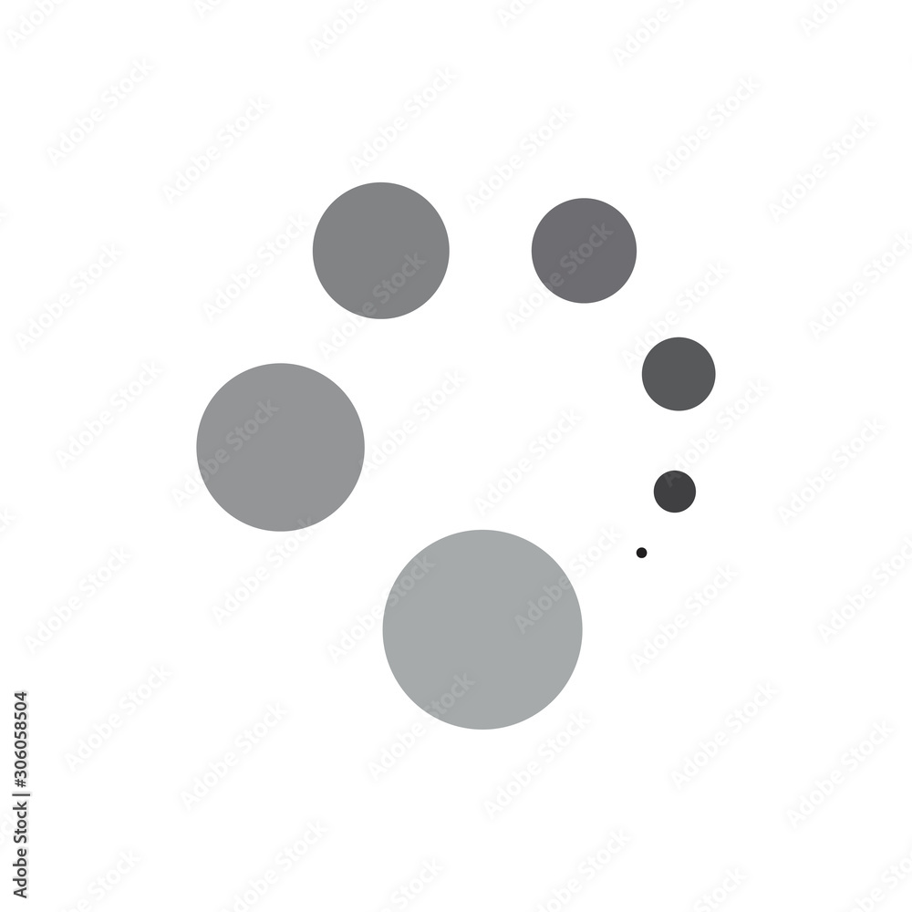 circle motion round objects logo vector