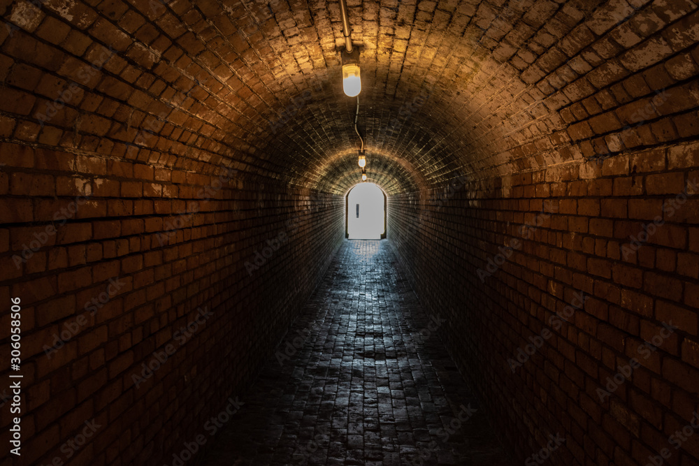 The interior of Fort Gains with its stonemason brick walls The interior of Fort Gains with its stonemason brick walls
