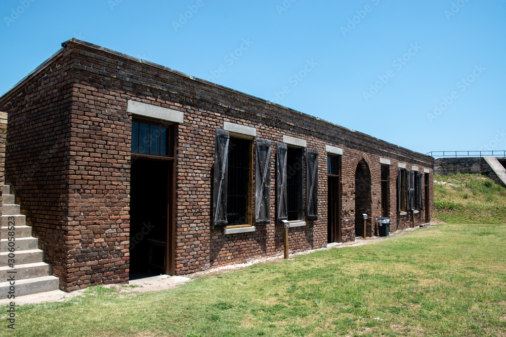 The blacksmith shop from Fort Gains in Dauphin Island, Alabama The blacksmith shop from Fort Gains in Dauphin Island, Alabama