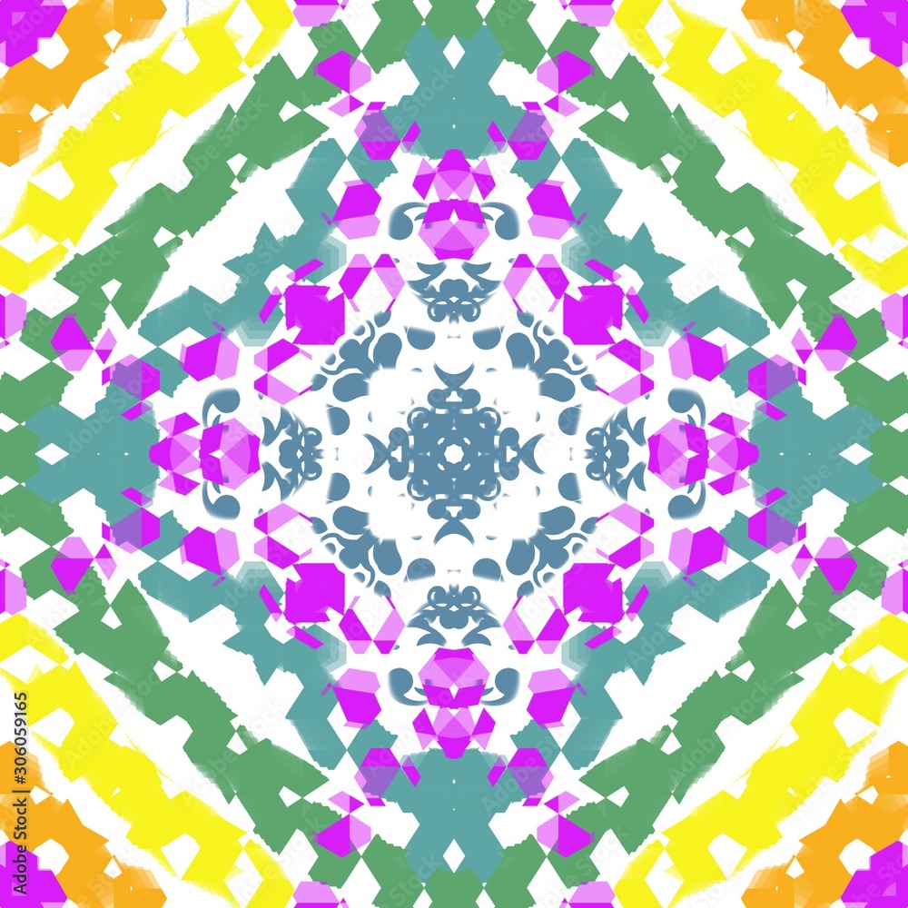 Abstract style pattern - symmetry shape pattern background