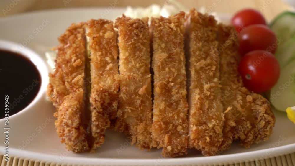 Japanese deep fried pork cutlet (tonkatsu set) Japanese deep fried pork cutlet (tonkatsu set)