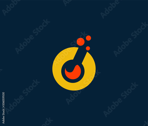 Lab Logo Icon Minimal emblem design template