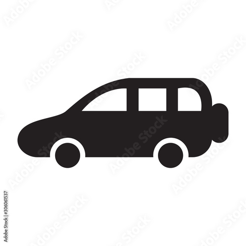 Car icon vector in simple design template