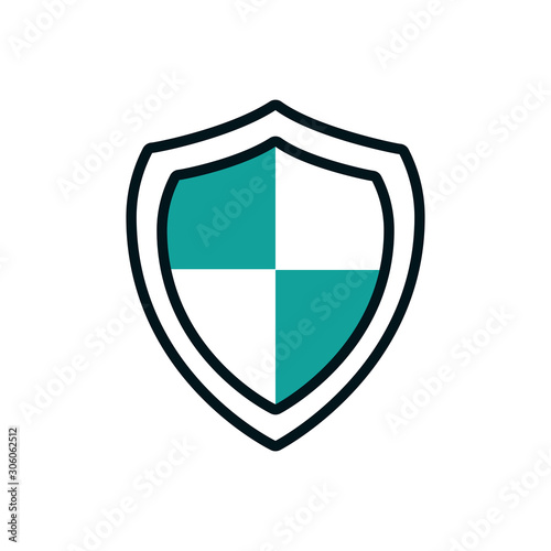 Isolated shield icon vector design
