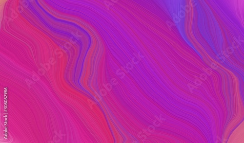 modern soft swirl waves background design with medium violet red, dark orchid and moderate pink color