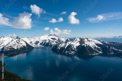 Snow Moutain lake landscape in Garibaldi provincial park, BC, Canada © Fangzhou