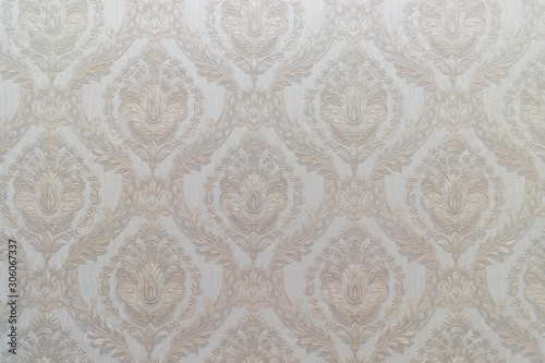 wallpaper textured by ornaments and graphic patterns.