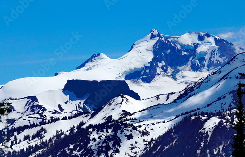 Garibaldi mountain peak in Garibaldi provincial Park  BC  Canada