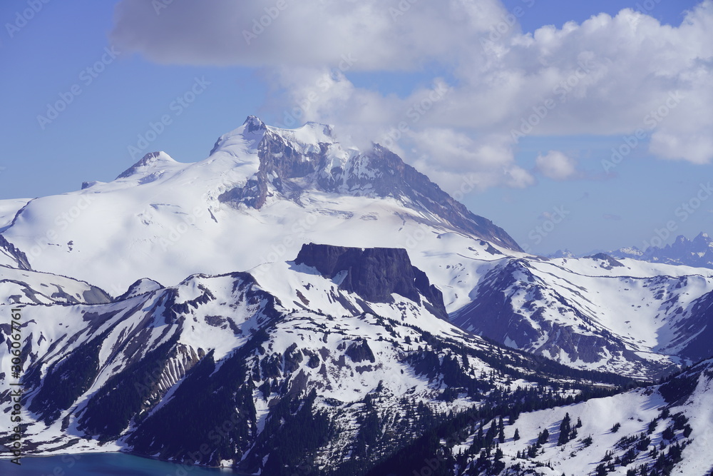 Garibaldi peak in Garibaldi Provincial Park in British Columbia, Canada