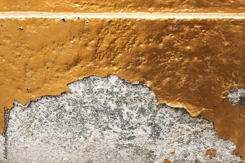 Fototapeta Naklejka Na Ścianę i Meble -  The color peeling off form cement surface