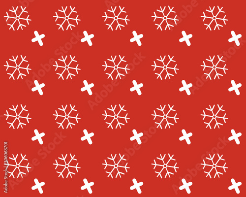 Christmas Holidays Snowflakes Pattern