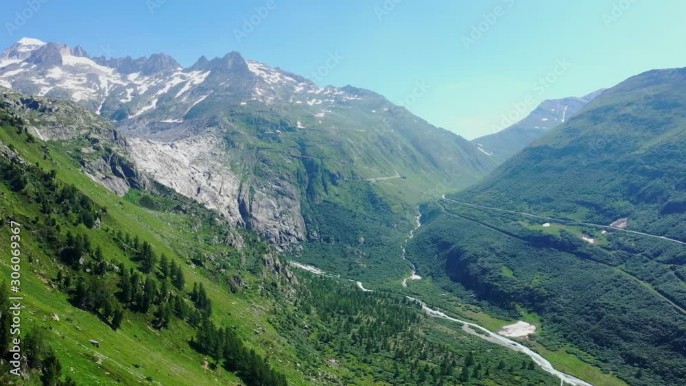 The Swiss Alps aerial view - Switzerland from above - aerial photography The Swiss Alps aerial view - Switzerland from above - aerial photography