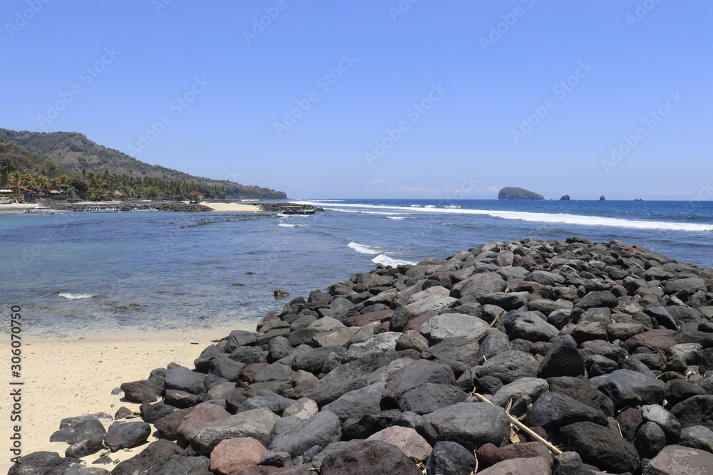 A beautiful view of beach in Bali, Indonesia. A beautiful view of beach in Bali, Indonesia.
