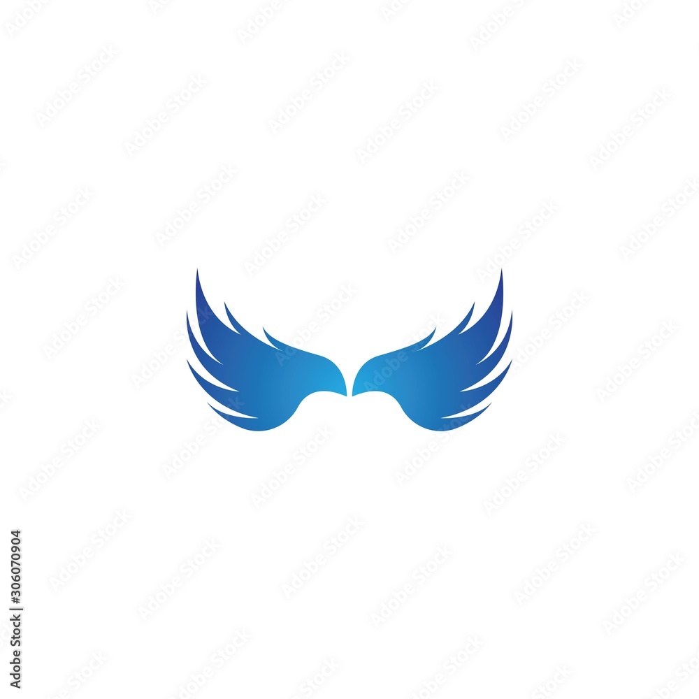 Wing logo template vector icon design