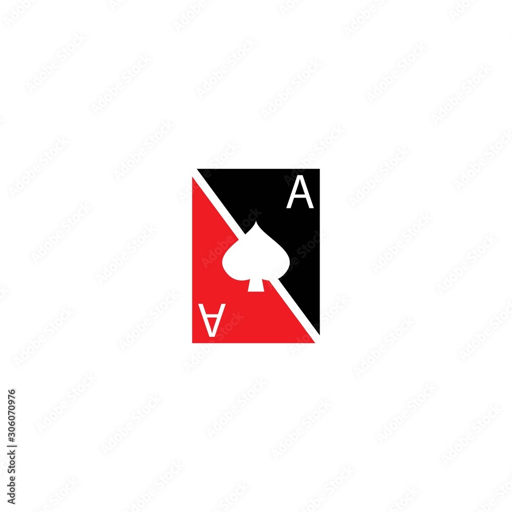 Playing cards logo template vector icon design Playing cards logo template vector icon design