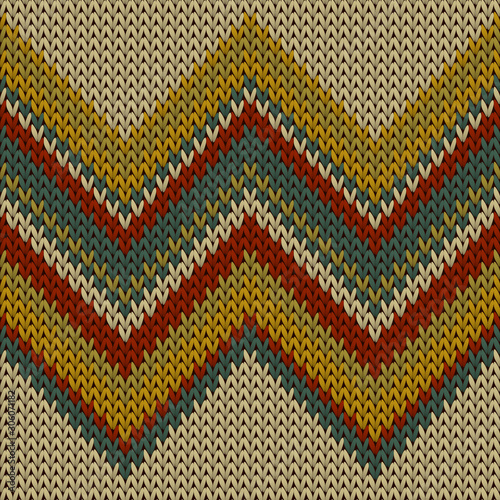 Cozy zig zal lines knitted texture geometric 
