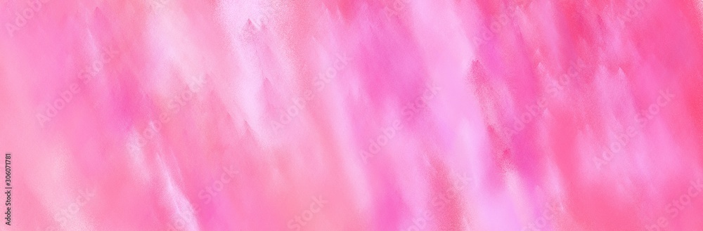 Obraz premium banner beautiful grungy brushed background with colorful pastel magenta, hot pink and pastel pink painted color