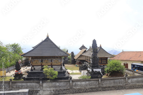 A beautiful view of Lempuyan temple in Bali, Indonesia.