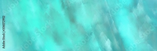 header watercolor grungy brushed wallpaper graphic with medium turquoise, baby blue and cadet blue painted color