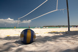 Volleyball ball on the beach