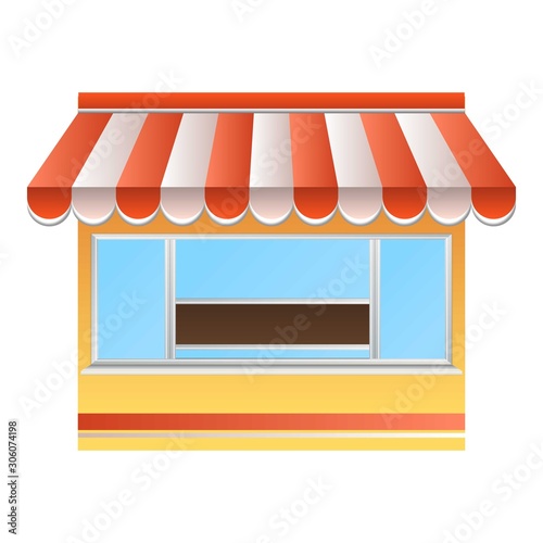 Public street shop icon. Cartoon of public street shop vector icon for web design isolated on white background
