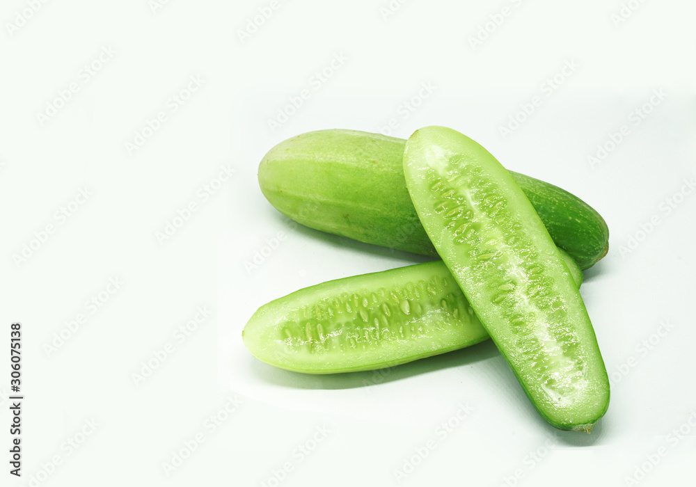 fresh ingredient cucumber white background fresh ingredient cucumber white background